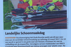 Uit de pers Schoonmaakdag 250317