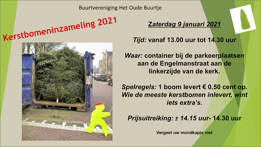 Flyer Kerstboom inzameling 2021