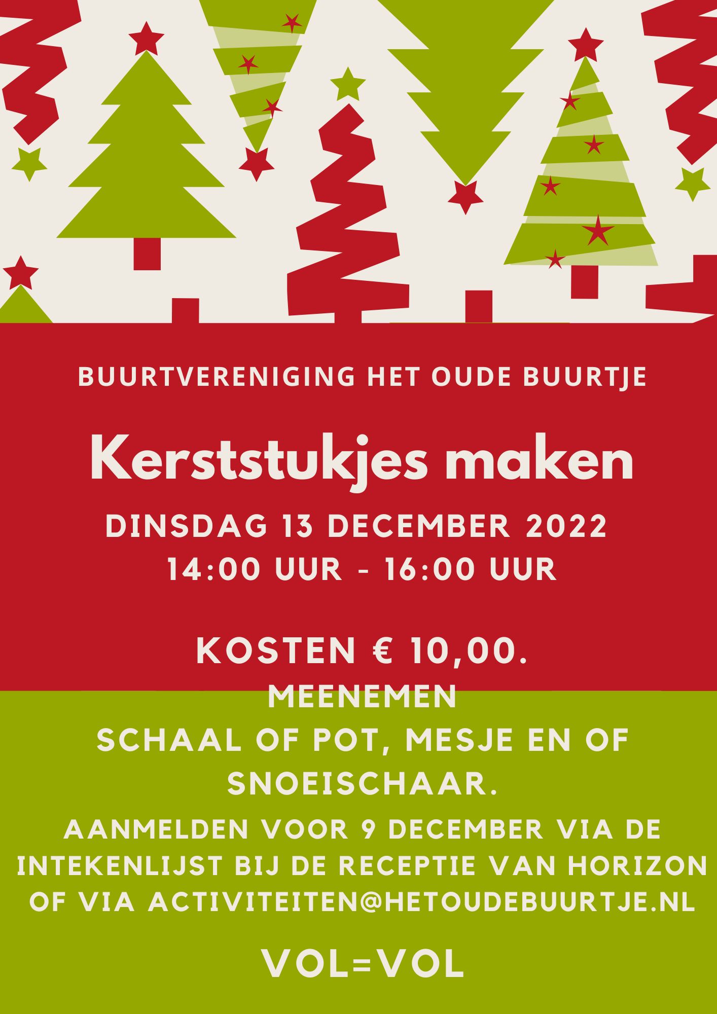 Flyer Kerststukjes maken